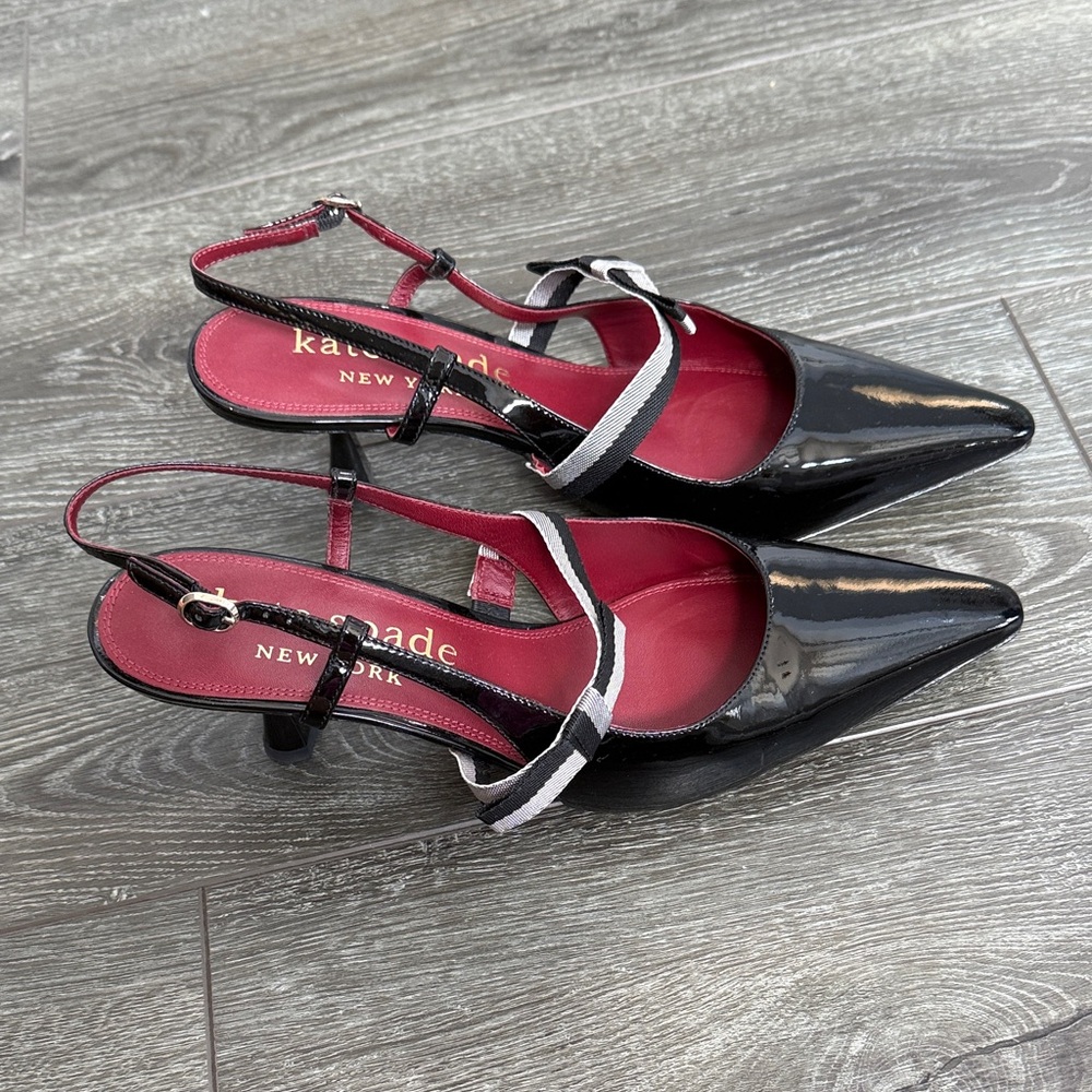 Kate Spade Maritza Black Patent Leather Heels size 11 - Picture 9 of 9